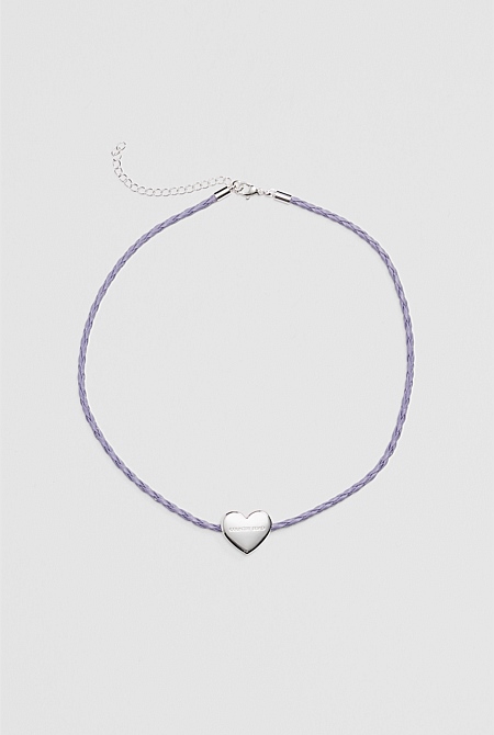 Heart Rope Necklace