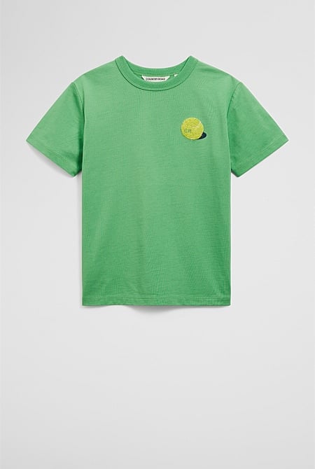 Organically Grown Linen Aces Club T-Shirt
