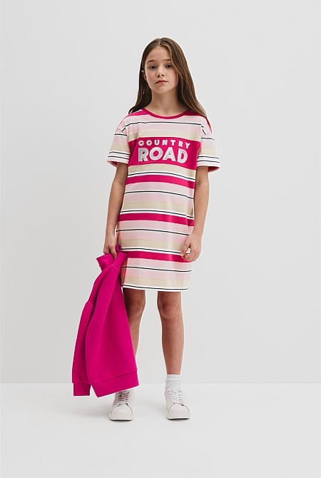 Organically Grown Cotton T-Shirt Logo Dress