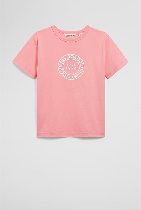 Australian Cotton Oversized Logo T-Shirt