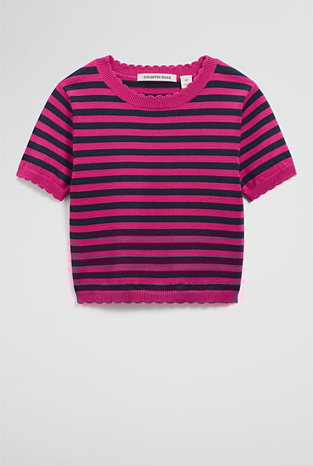Stripe Knit Top