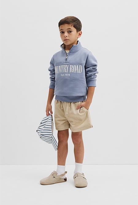 Verified Australian Cotton Heritage Half Zip Sweat