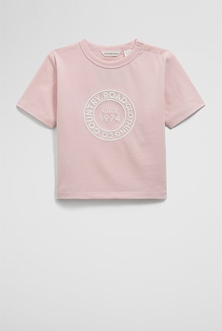 Australian Cotton Oversize Circle Logo T-Shirt