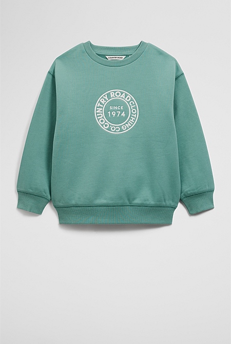Australian Cotton Oversized Circle Logo Sweat