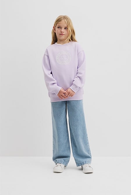 Australian Cotton Oversized Circle Logo Sweat