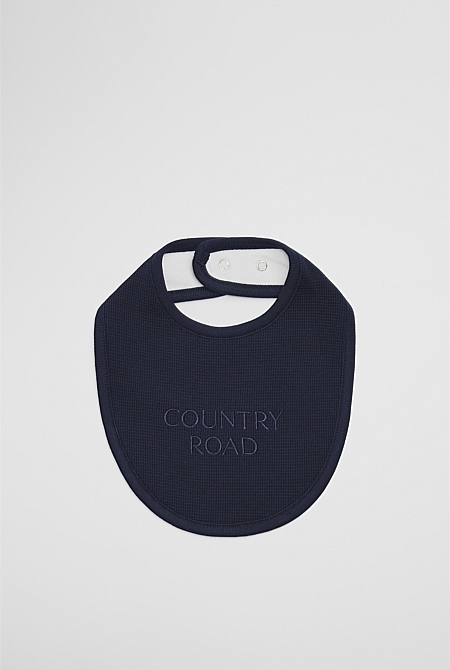 Organically Grown Cotton Waffle Bib