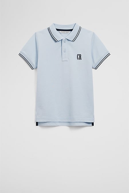 Organically Grown Cotton Logo Polo Shirt