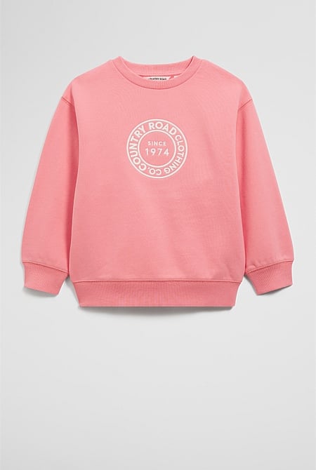 Australian Cotton Oversized Circle Logo Sweat
