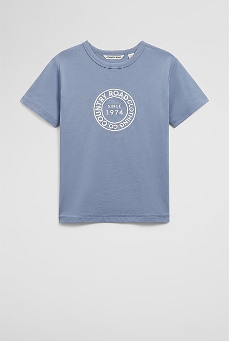 Australian Cotton Oversized Logo T-Shirt