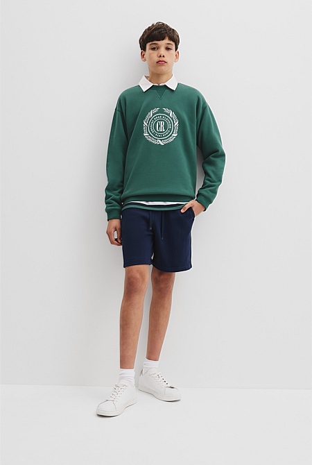 Teen Australian Cotton Logo Wreath Sweat