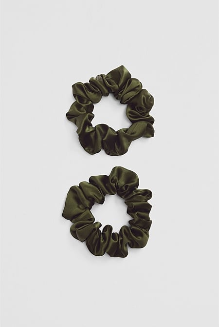Silk Scrunchie Pack of 2