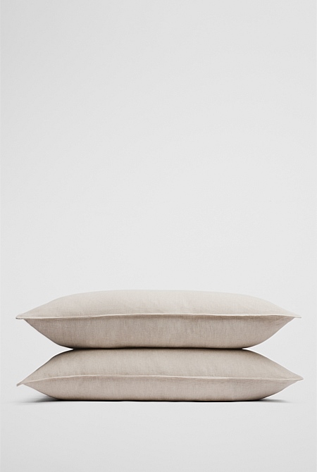 Skye Organically Grown Linen King Pillowcase Pair