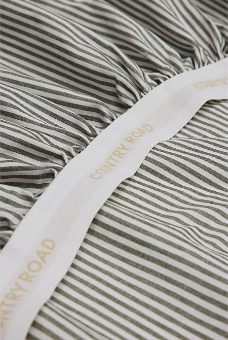 Brae Australian Cotton Stripe King Fitted Sheet