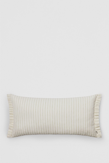 Skye Organically Grown Linen Pleat 40x80 Cushion