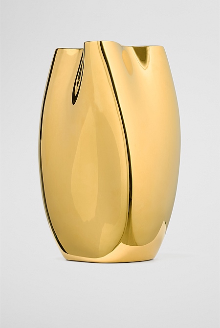 Phoebe Brass Large Vase