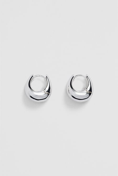 Small Bubble Hoop Earring