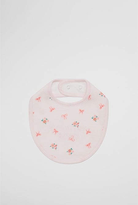Organically Grown Cotton Waffle Bib