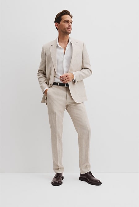 Linen Check Pant