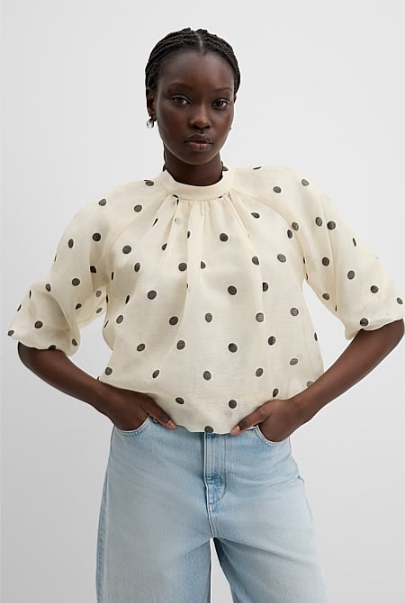 Print Voluminous Blouse