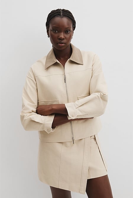 Organically Grown Cotton Zip-Through Jacket