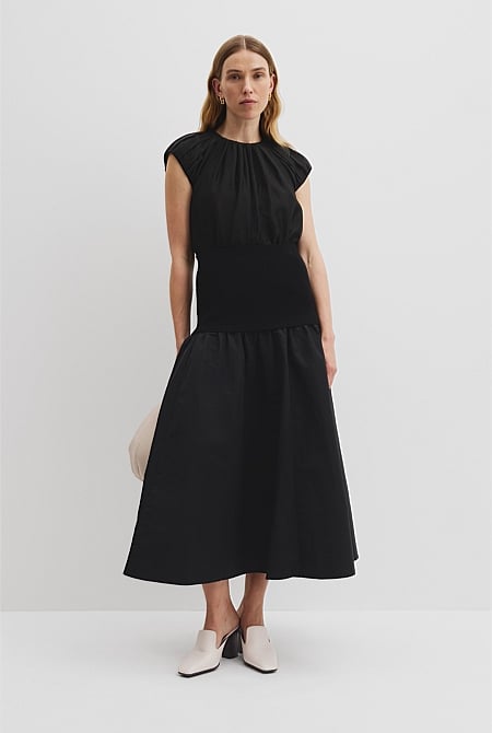 Mix Media Knit Skirt