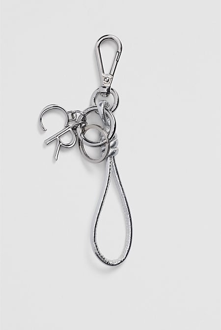 CR Letter Charm Keyring