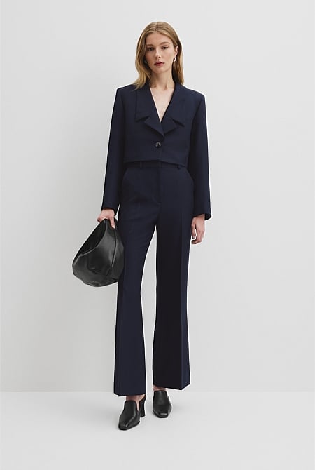 Wool Bootleg Pant