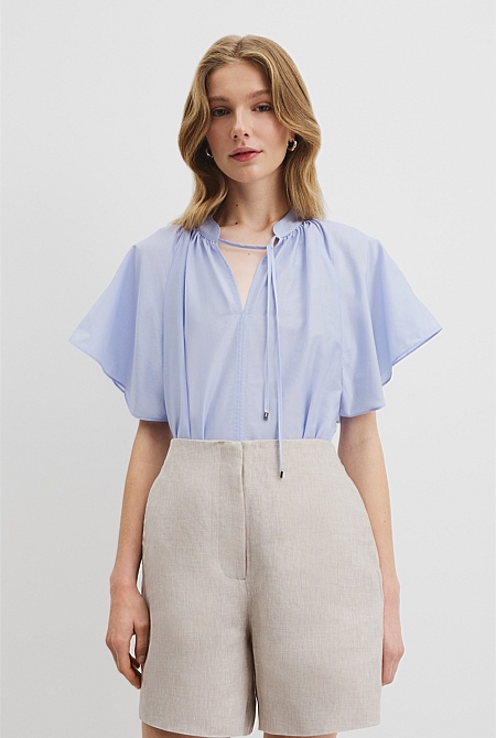 Flutter Sleeve Blouse