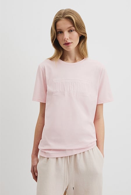 Verified Australian Cotton Heritage Embroidered T-Shirt