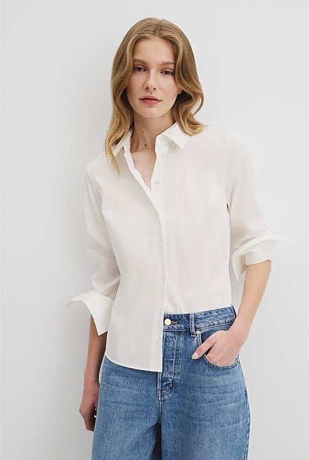 Fitted Poplin Shirt