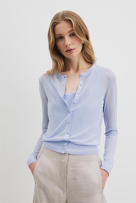 Sheer Knit Cardigan