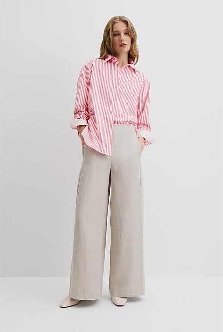 Australian Cotton Stripe Oxford Shirt