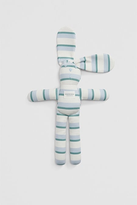 Organically Grown Cotton Stripe Bunny