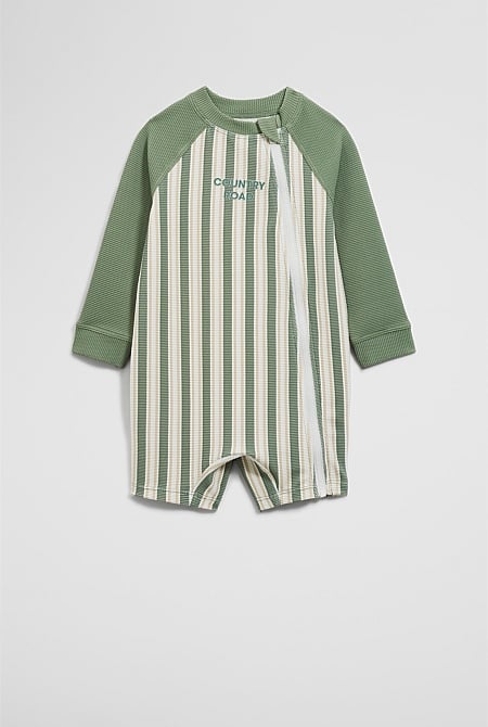 Stripe Logo Swimsuit
