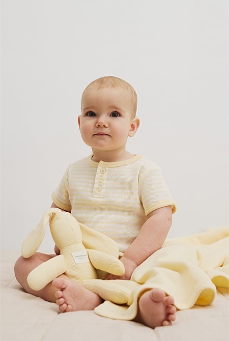 Waffle Short Sleeve Bodysuit