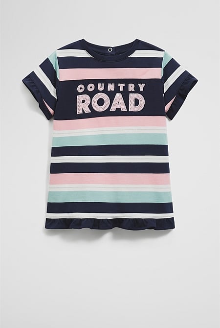 Organically Grown Cotton T-Shirt Logo Dress