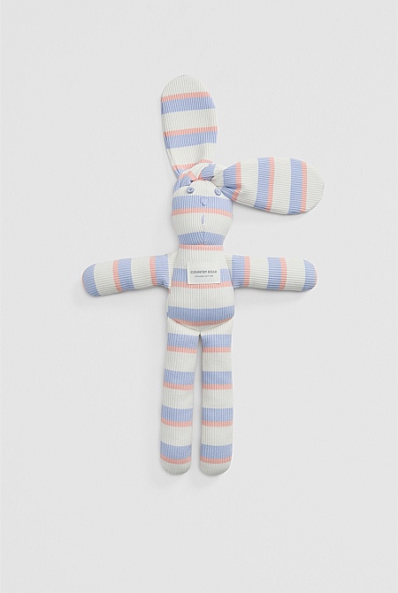 Organically Grown Cotton Stripe Bunny