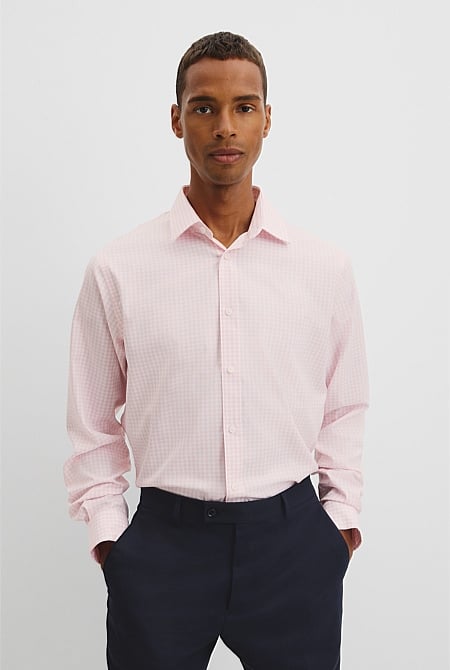 Regular Fit Gingham Travel Shirt