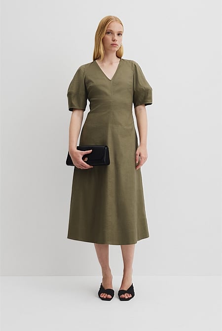 Fit and Flare Midi Dress