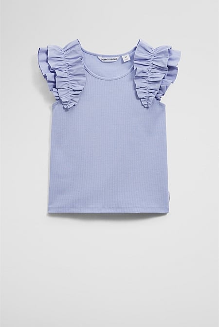 Ruffle Sleeve Tank