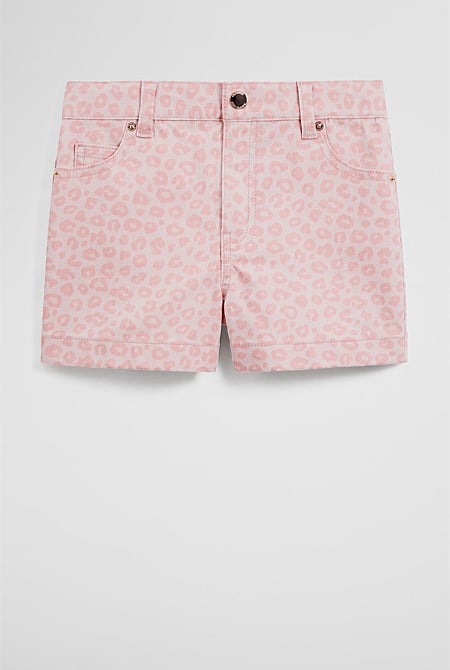 Hi Rise Denim Short