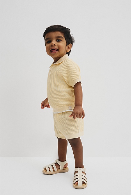 Organically Grown Cotton Knit Short