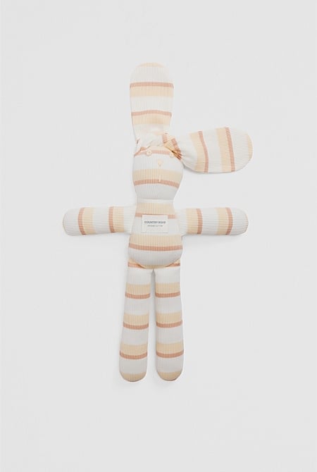 Organically Grown Cotton Stripe Bunny
