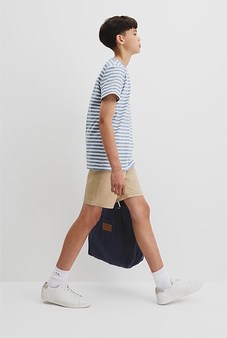 Teen Recycled Cotton Blend Stripe T-Shirt