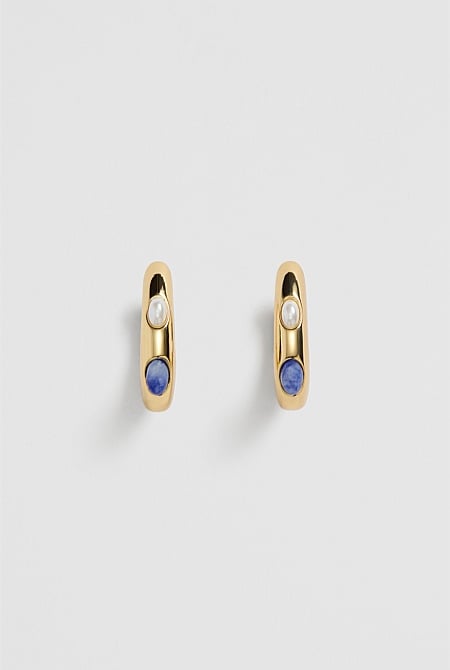 Arya Pearl Hoop Earring
