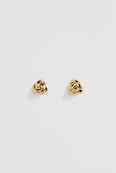 Lucia Knot Stud Earring