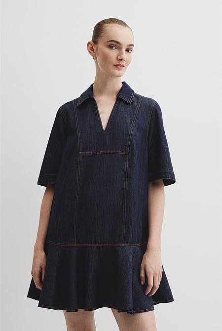 Denim Popover Dress