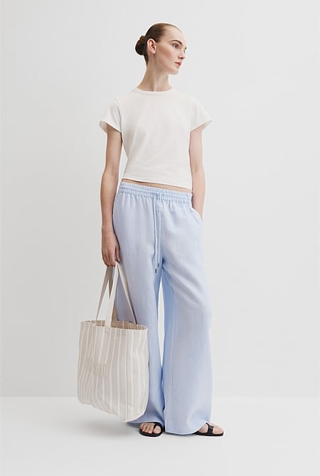 Organically Grown Linen Pull-On Pant