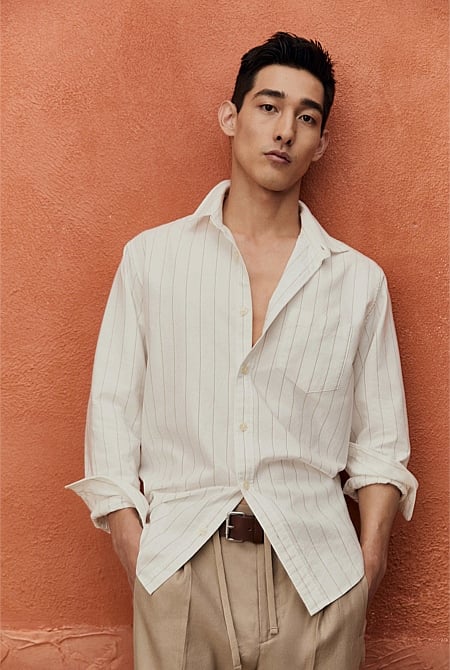 Regular Fit Oxford Stripe Shirt