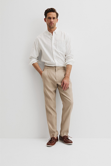Elastic Pleat Front Pant